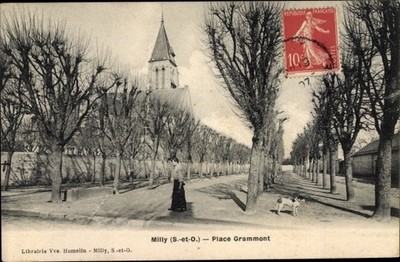 Postcard Milly Essonne, Place Grammon - 2667324