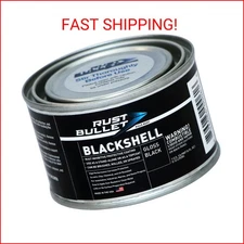 RUST BULLET BlackShell - Gloss Black - 4 Oz - Corrosion Preventive Coating, UV R