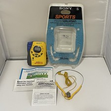 Vintage Sony Walkman Sports FM/AM WM-FS493 Parts Only Turns On, No Sound