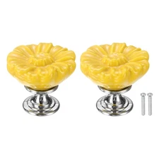 2pcs Toilet Button Pusher, Toilet Tank Button, Yellow
