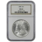 1888 Morgan Dollar MS 63 NGC Silver Uncirculated $1 Coin SKU:I24257