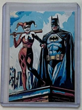 Batman & Harley Quinn Limited Edition Artist Signed DC Comics Trading Card 7/10