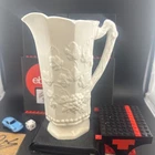 Vintage Westmoreland Milk Glass Pitcher With Embossed Grapes on Vines Motif