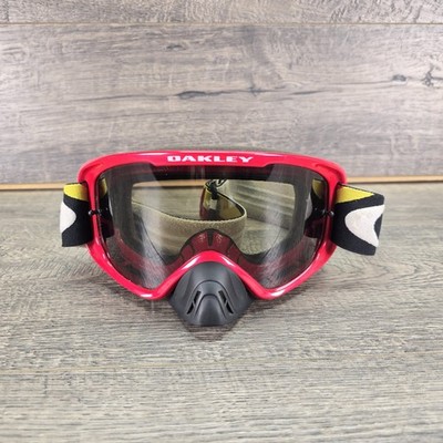 Authentic OAKLEY O2 O Frame MX Intimidator Red W/Clean Lens Motocross Googles