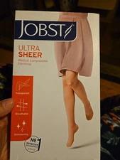 JOBST UltraSheer Knee High CT 15-20mmHg Classic BLACK  Small New In Box