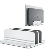 OMOTON Vertical Laptop Phone Tablet Stand Double Desktop Stand Holder Adjustable