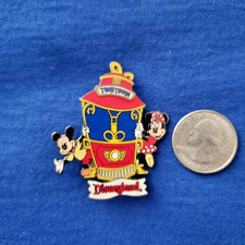 Disney Disneyland Toontown Trolley Mickey & Minnie Mouse Pin DLR 