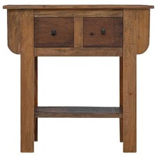 vidaXL Console Table with 2 Drawers&1 Shelf 31.5''x13.8''x31.5'' Reclaimed Wood