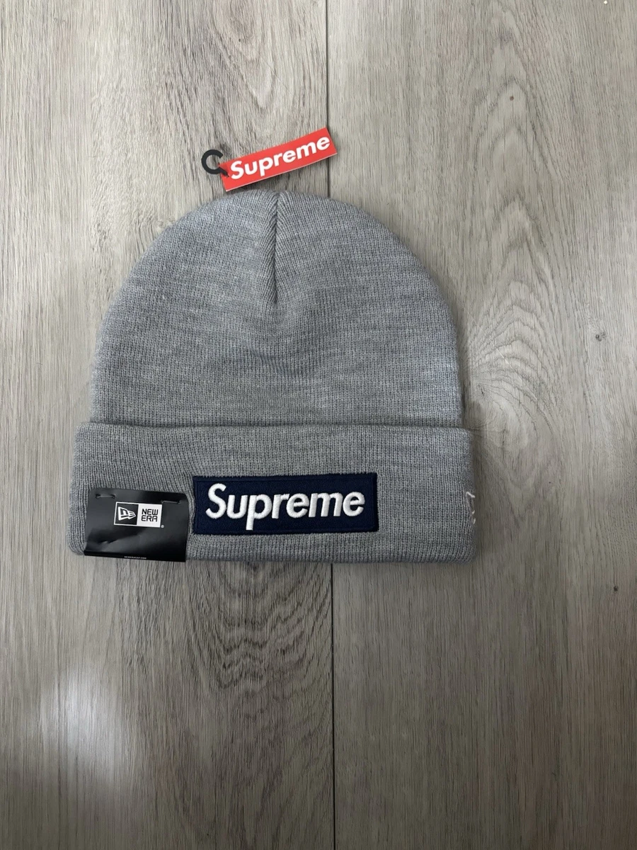 帽子 Supreme box logo beanie grey 24fw Supreme New Era Box Logo Beanie (FW24) Navy – LacedUp