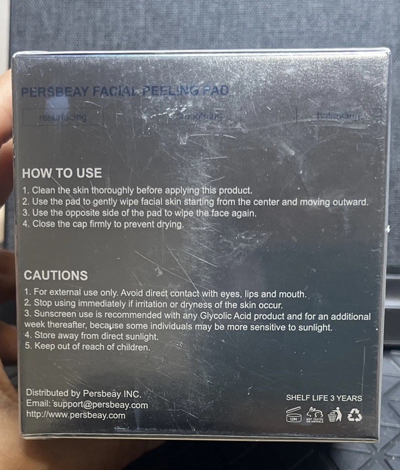 Glycolic Acid Pads Exfoliating Toner Pads for Facial Radiance Dual Action Gen...