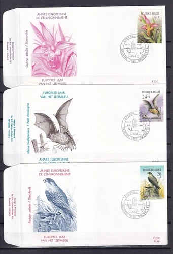 [LG79375] Belgium N°2244/2246FDC Buzin Fauna First Day Cover COB € 12,00 SUPERB