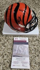 Rudi Johnson Signed Autographed Riddell Cincinnati Bengals Mini Helmet JSA COA 