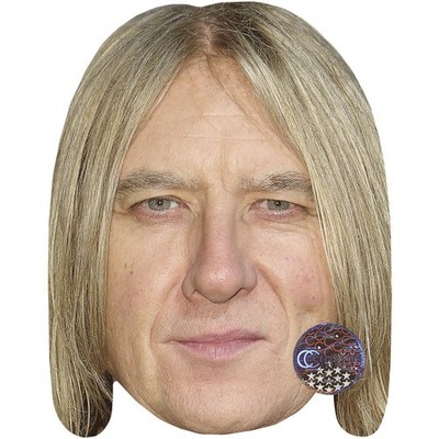 Joe Elliott (Long Hair) Celebrity Mask, Flat Card Face, Fancy Dress Mask