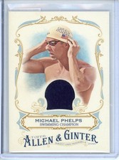 2016 TOPPS ALLEN & GINTER MICAHEL PHELPS #FSRA-MP SWIMMING CHAMP PATCH