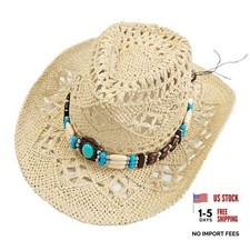 Women's Men's Western Straw Cowboy Hat Cowgirl Woven Sun Hat Cowboy Hat Style5