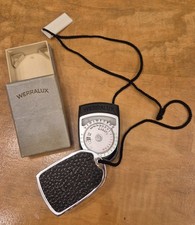 Vintage Belichtungsmesser Werralux Schwarz  DDR im Original Karton