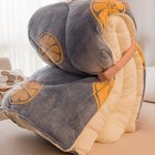 Thick Winter Sherpa Blanket Comforter Quilt Orange Slice Pattern 200×230cm