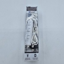 Billboard Bluetooth Earbuds with Control  Mic White New