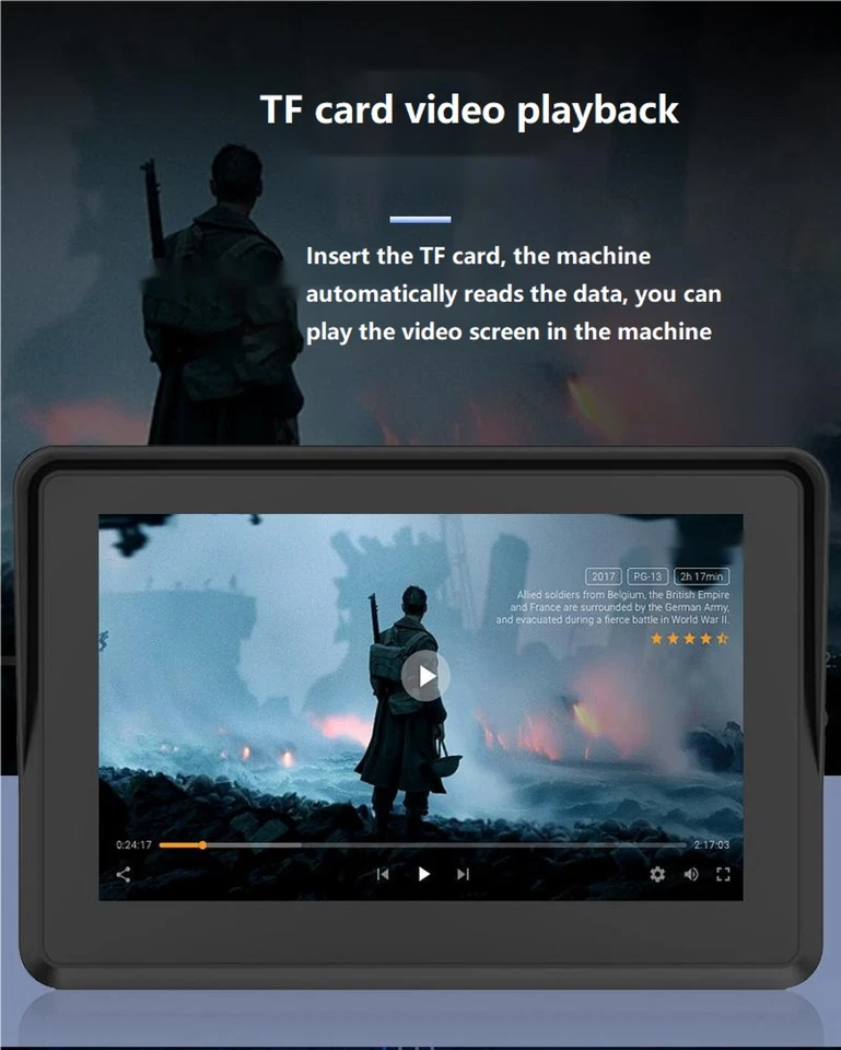 5 Inch Touch Motorcycle CarPlay, Outdoor IPX7 Waterproof External Portable Motor - Image 4 of 4