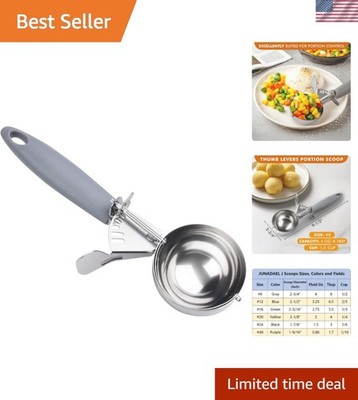 4 OZ Scoop, Large Ice Cream Scoop With Trigger, Disher, Size 1/4 Cup Cookie S...