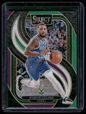 2024-25 Panini Select #145 Damian Lillard Green White Purple Prizm