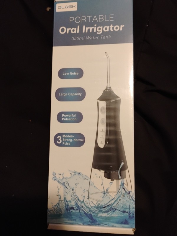 Portable Oral Irrigator Olask 350 Ml Water Tank Sealed New Black