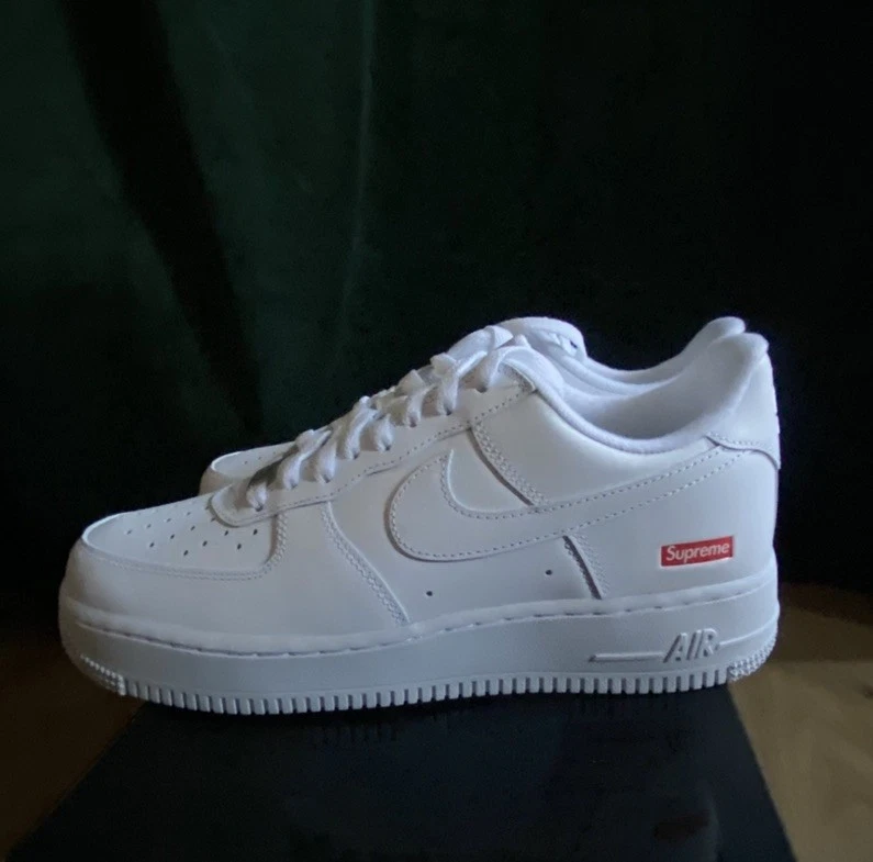 Nike Air Force 1 x Supreme Low Box Logo - White for Sale