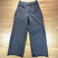 Abercrombie  Fitch Curve Love Jeans Women  s 24 Short High Rise Wide Leg Black