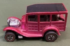 Vintage 1968 Hot Wheels Redline HOT PINK Classic 31 Ford Woody Diecast Toy Car
