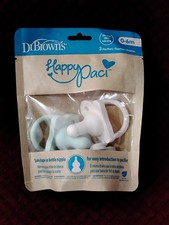 Dr. Brown  s Happy Paci 3 Pacifiers Size 0-6 Months, NEW