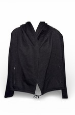 Helmut Lang Hooded Jacket Dark Gray/Black Size MEDIUM Luxury Designer