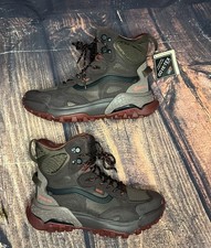 VANS Crestline GTX GORE-TEX MTE Red Bitter Chocolate Brown Boots Men's Size 7