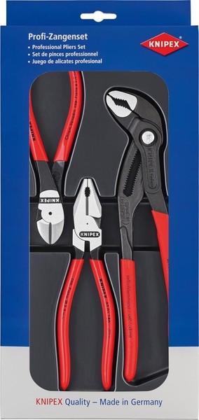 Knipex Kraft Paket Kombizange Seitenschneider Wasserpumpenzange 00 20 10-image