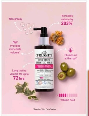 Curlsmith Root Boost Uplifting Spray 6 fl oz Volume & Lift Styling Spray