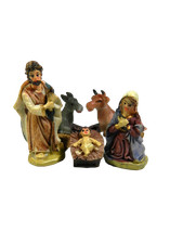 Natività Cm 5 - Sacra Famiglia 5 Pz Lavoretti Scuola Pastori per Presepe