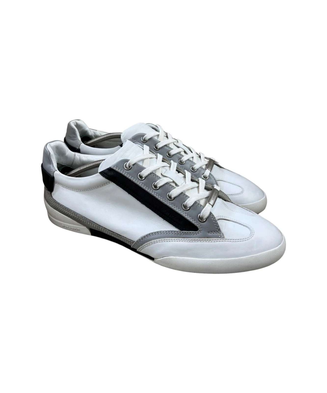 Baskets multicolores en cuir blanc Dior Homme