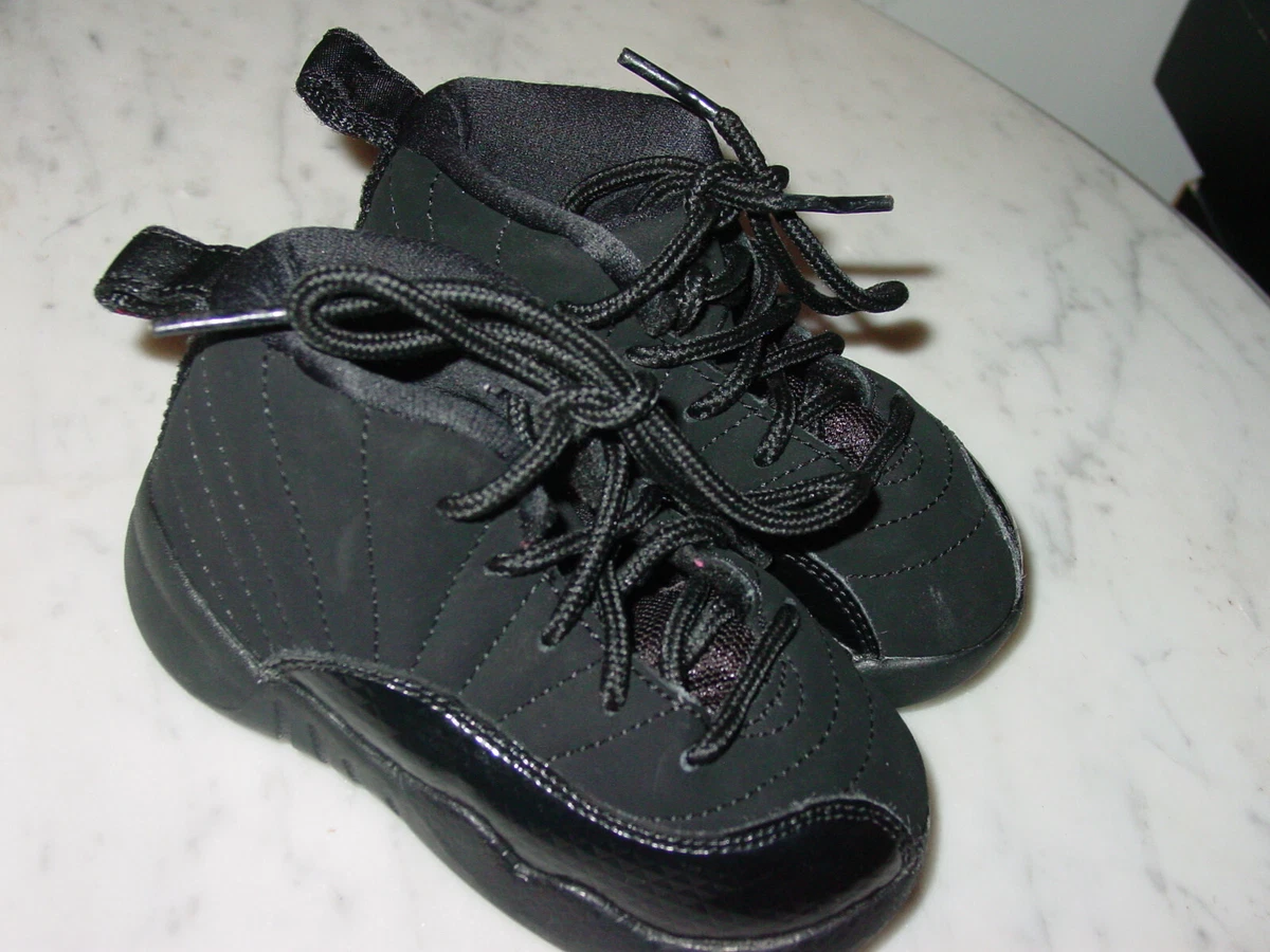 2018 Girls Nike Air Jordan Retro 12 Black Rush Pink Toddler Shoes Size 6C