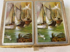 Vintage Nautical Sailboat Theme by Congress Playing Card Company Made in USA