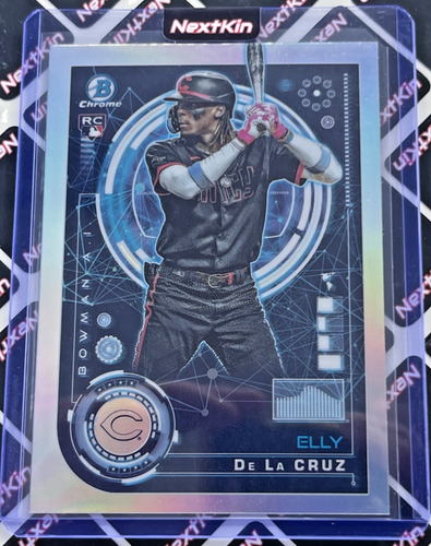 2024 Bowman Elly De La Cruz AI Chrome Refractor RC Rookie Cincinnati Reds BAI-1