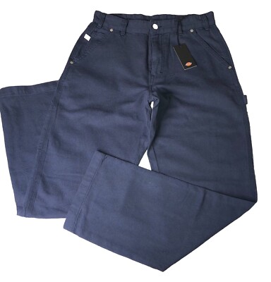 Dickies Men's Tonal Jacquard Painter Pants - Size 30 x 32 Navy