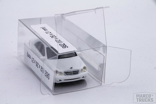 Klarsichtverpackung Faltschachtel für Modellautos Herpa, Wiking etc. 62x26x21mm - Picture 2 of 4