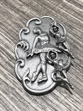 TORINO Trinket Box lid Ballerina Brooch with stud earrings Ballet Dancer