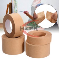 1Roll Brown Bundled Adhesive Masking Paper Tape for Box Sealing Kraft Paper Tape