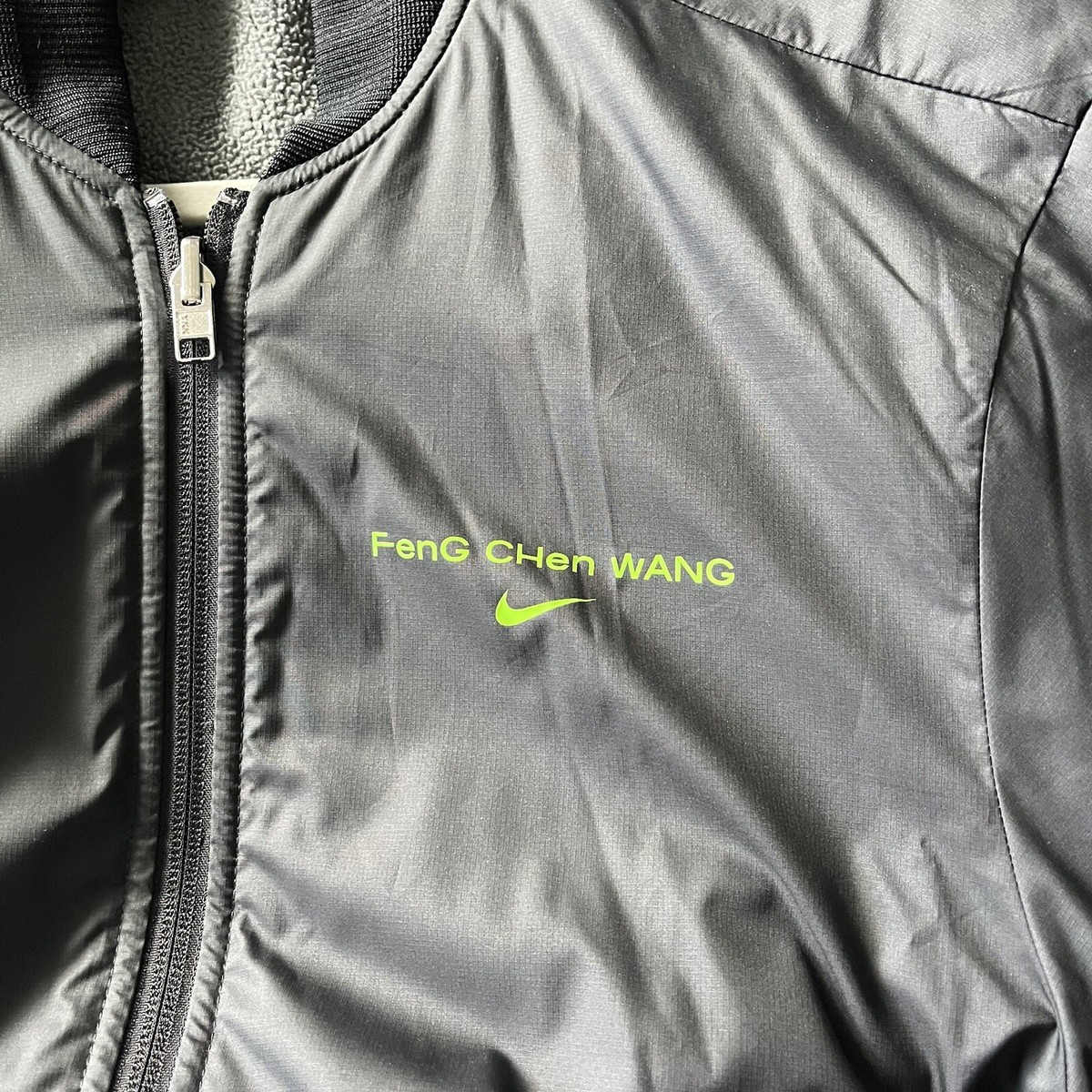NIKE x FENG CHEN WANG sz S Inner Jacket Black Bomber NIKE x FENG CHEN WANG sz S Inner Jacket Black Bomber