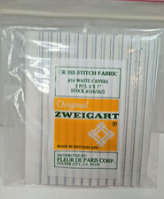 Zweigart Waste Canvas Aida Cloth 14 Count 6 X 7 Inch New sealed 3 piece package