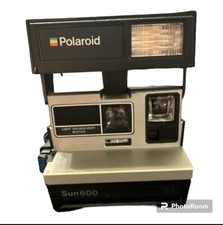 Polaroid Camera Sun 600 LMS Instant Film Flash Camera W/ Strap Untested