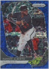 2020 Panini Prizm Quick Pitch Hanser Alberto Blue Donut Circles Prizm #/199