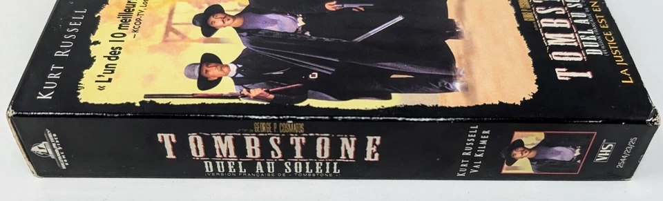 Tombstone - Duel au Soleil VHS (1993) - NTSC - French - VG/G (Tested) - Image 3 of 4