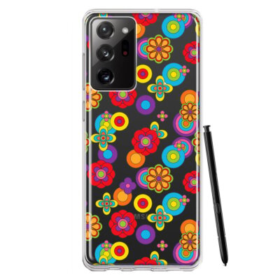 Mundaze Case for Samsung Galaxy Note 20 Ultra Cover Groovy Cute Flowers