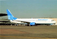 Postcard Airline DOBROLET Boeing 737-8FZ VQ-BTS CC7.
